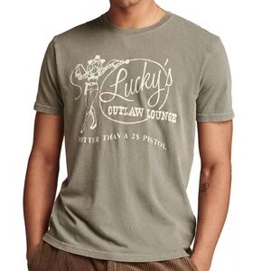 Lucky Brand Graphic Tee – “Lucky’s Outlaw Lounge” – Size XXL